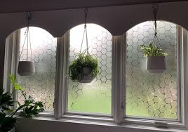 Honeycomb Frosted Privacy Window