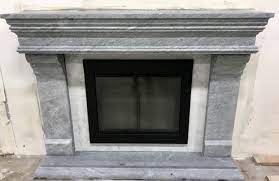 Carved Soapstone Fireplace Mantel