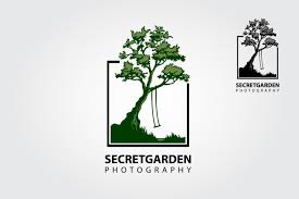 secret garden photography logo template