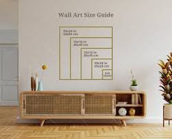 Wall Art Size Guide Standard Frame