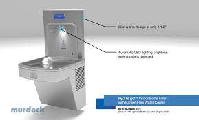 water bottle filling station with