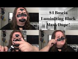 4 boscia luminizing black mask dupe