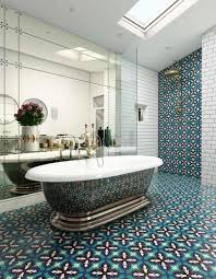 cement turquoise tile pattern