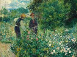 Picking Flowers Jigsaw Puzzle by Pierre-auguste Renoir - Pixels