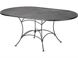 d oval dining table with umbrella hole