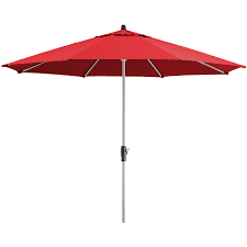 Red Crank Lift Aluminum Umbrella