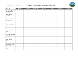 Printable Diabetes Log Charts Www Bedowntowndaytona Com