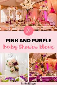 pink purple baby shower ideas for a