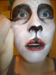 pretty panda halloween makeup how to