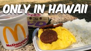 mcdonald s only in hawaii items you