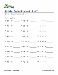 Grade 3 Division Worksheets Free Printable K5 Learning