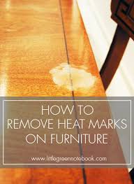 remove white heat marks on furniture