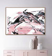 Printable Abstract Art Pink And Gray