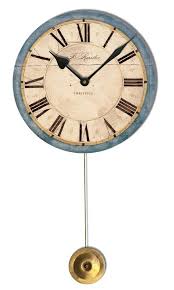 B Rossiter Blue Pendulum Wall Clock 6 By Trademark Time