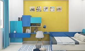 blue and yellow decorating ideas for