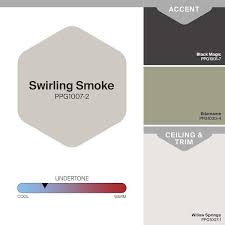 Glidden 8 Oz Ppg1007 2 Swirling Smoke Satin Interior Paint Sample