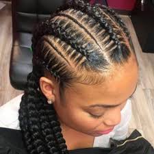 There are literally hundreds of braid ideas for black hair: 68 Appealing Black Braided Hairstyles That Are Comfy Pitchzine