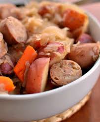 slow cooker sauer and sausage
