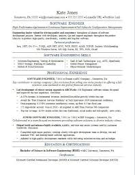 Certified software quality engineer resume template. Sample Resume For A Software Engineer Monster Com