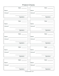Printable Check Template Blank Register Pretend