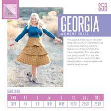 Womens Lularoe Georgia Dress Size Chart Including 2018