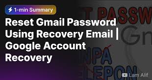 reset gmail pword using recovery