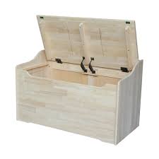 amish large wood toy box in stock