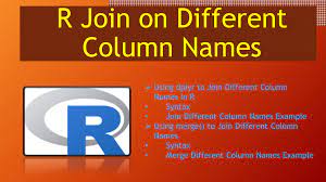 r join on diffe column names