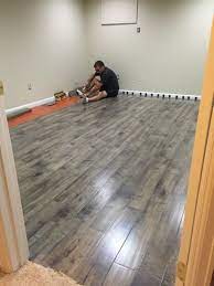 Laminate Flooring In Ben S Basement