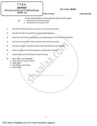 Let's change the world together. Elements Of Research Methodology 2017 2018 Ba History Idol Correspondence 3rd Year Tyba Question Paper With Pdf Download Shaalaa Com