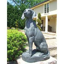 Sitting Dog Bronze Statue For Garden