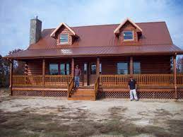 This cabin has an open dining/kitchen/living room downstairs, with one bedroom and a full sized bathroom. Log Home With Basement Custom Log Cabin Builder Nc Va Quality Log Home Builders
