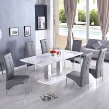 Redefine your dining experience with elegant white gloss dining table at alibaba.com. High Gloss Dining Table 6 Chairs Uk Furniture In Fashion
