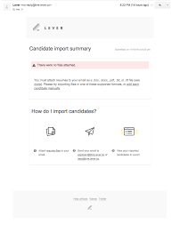 Tips for emailing a resume. How Do I Forward Candidates To Lever Via Email Lever Support