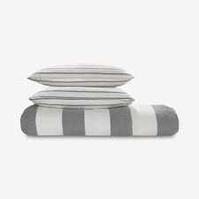 kelsey linen cotton stripe duvet cover