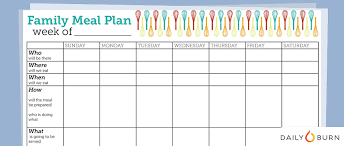 5 free meal planning templates to