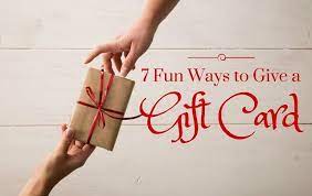 7 fun ways to give a gift card mom