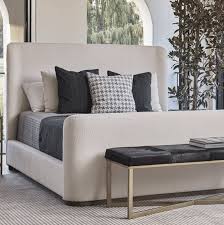 Alder Tweed Avery Queen Bed In Ivory