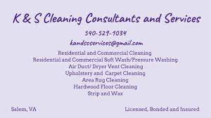 k s cleaning consultants and services