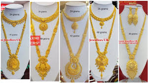 latest gold haram designs with weight