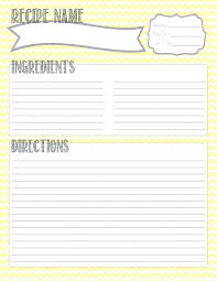Online Recipe Card Template Flourish Black And White Simple