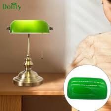 Dolity Green Glass Bankers Lamp Shade