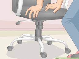 how to fix an office chair leaning to