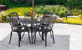 5piece Metal Patio Dining Set Outdoor