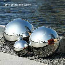 1x Stainless Steel Mirror Sphere Hollow