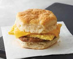 frozen sausage egg and cheese biscuit