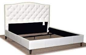 Queen Size White Genuine Leather