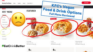 kfc vegan food drinks 2023 menu