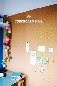 Diy Cork Board Diy Corkboard Wall