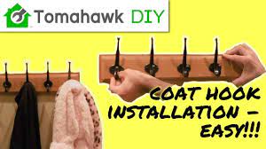 how to install a wall coat rack you